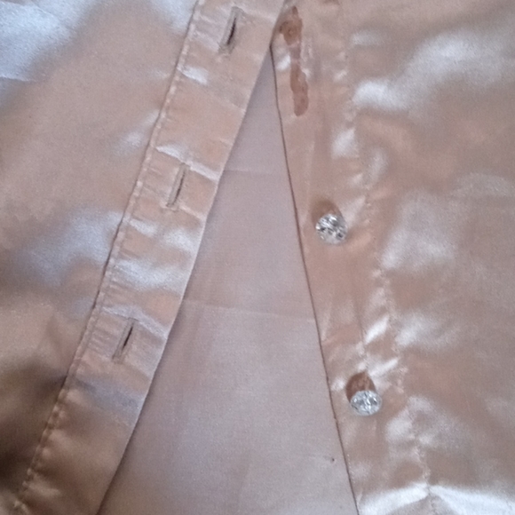 Champagne satin blouse ➡️FREE WHEN BUNDLED⬅️ - Picture 4 of 4